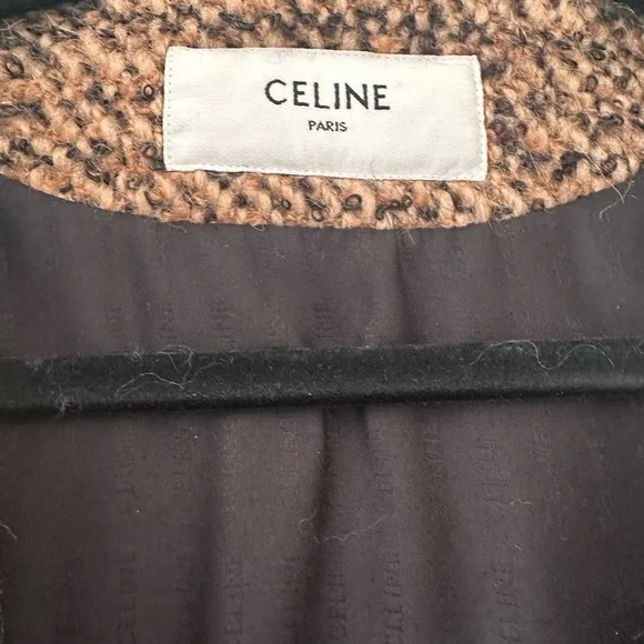 Celine Oversized Tweed Cardigan in Leopard 38 - Picture 7 of 10